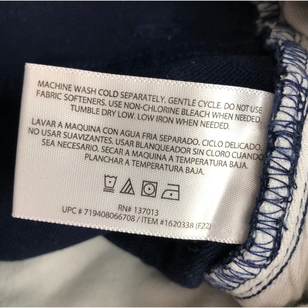 Banana Republic Mens Navy Blue Chino Pants Size 34x30‎ Straight Fit Cotton Blend
